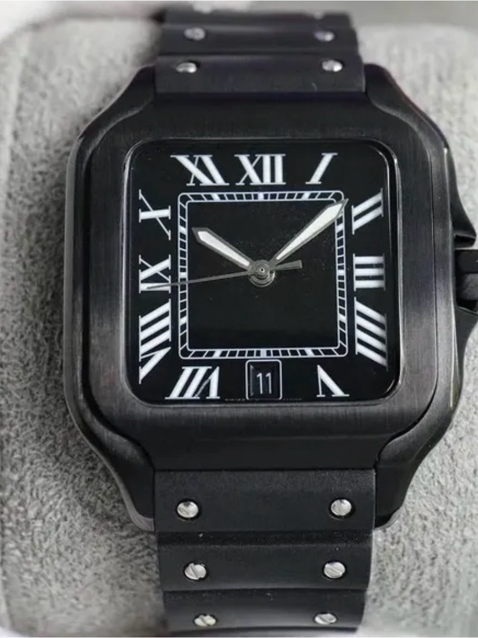 Luxury 39mm Mens Stainless Steel Watch Automatic Mechanical